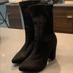 Black ankle boots